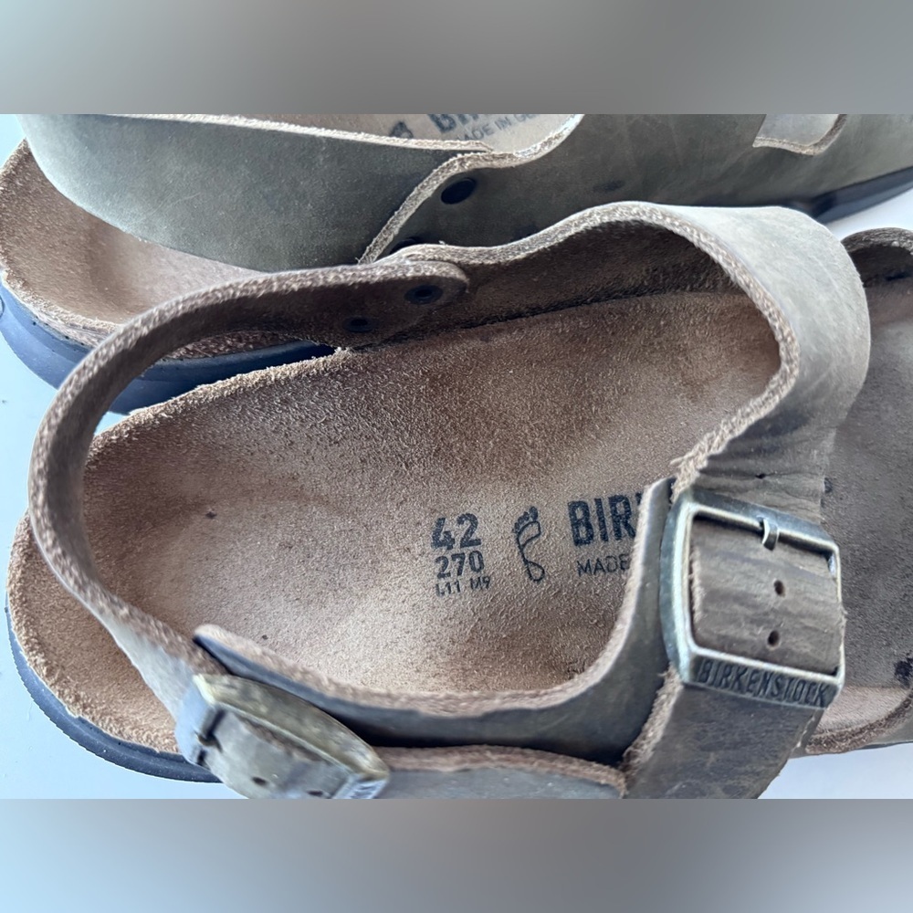 Birkenstock Milano Sling back Buckle Men’s Sandals Shoes Size 42 - Picture 9 of 11